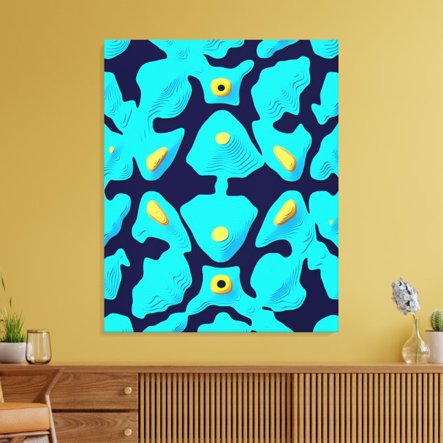 Toile Quantum Floral Pattern Design  (Insitu(Salon))