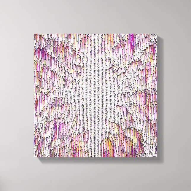 Toile Quantum Physics Colorful Design  (Recto)