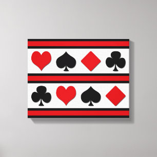 Toile Quatre combinaisons de cartes