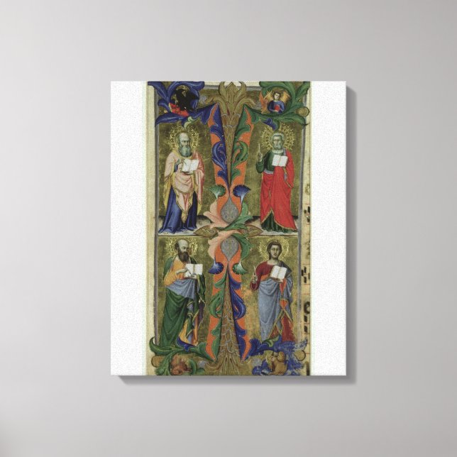 Toile Quatre évangélistes, 14ème siècle (vellum) (Recto)