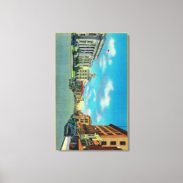 Toile Quatrième rue à Père Noël Rosa, CASanta Rosa, CA (Recto)