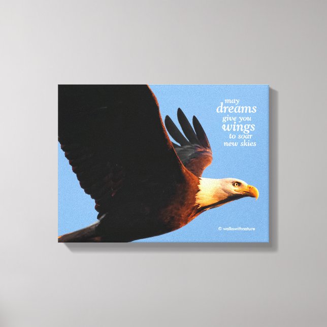 Toile "Que les rêves vous donnent des ailes ..." (Recto)