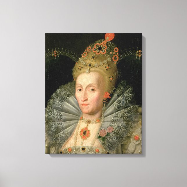 Toile Queen Elizabeth I (portrait de bust length) (Recto)
