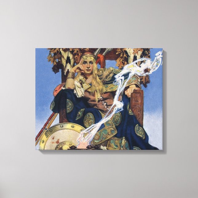 Toile Queen Maeve Warrior Princess Imaginaire Art (Recto)