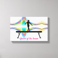 Queen of the Beam - Gymnastique Abstraite Mur Art
