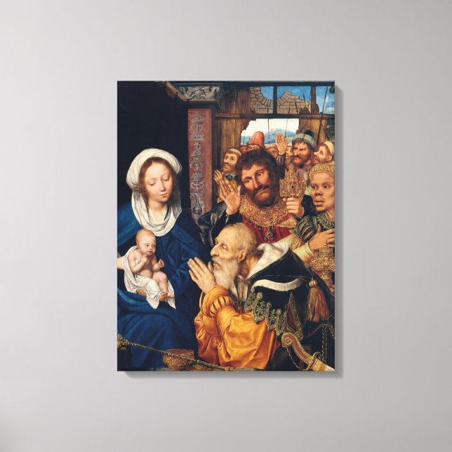 Toile Quentin Matsys - L'Adoration des Mages (Recto)