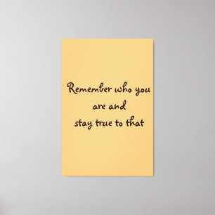 Toile Qui vous êtes Canvas Imprimer