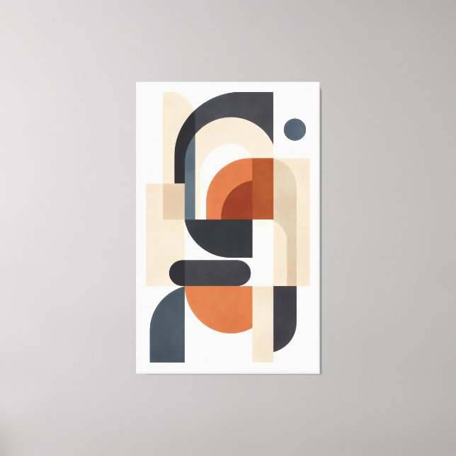 Toile Quiet Geometry in Balance (Recto)