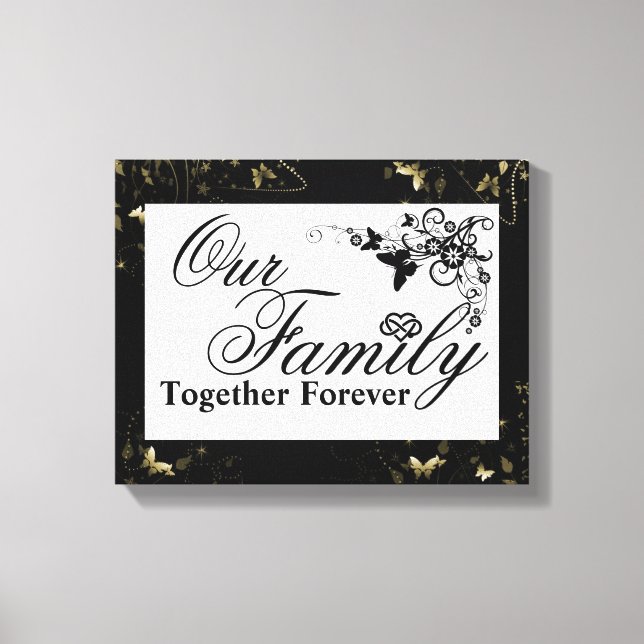 Toile Quote de famille/toile enrobée (Recto)