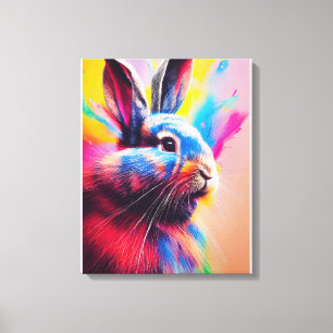 Toile Rabbit Bunny Animal Discovery Aventure Nature