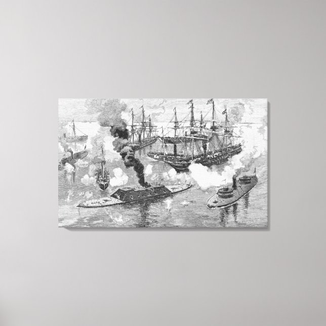 Toile Rachat du 'Tennessee', bataille de Mobile (Recto)
