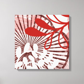 Toile Radiant Bloom – Abstract Botanical Geometry Art