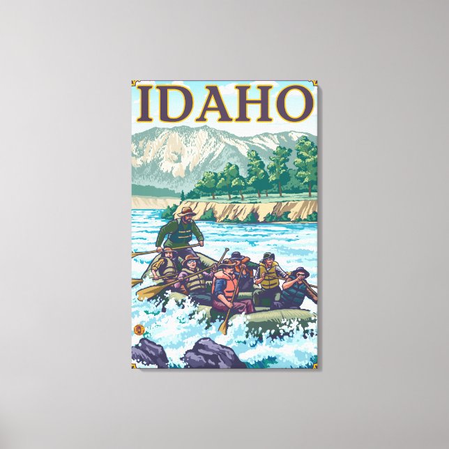 Toile Rafting en eau blanche - Idaho (Recto)