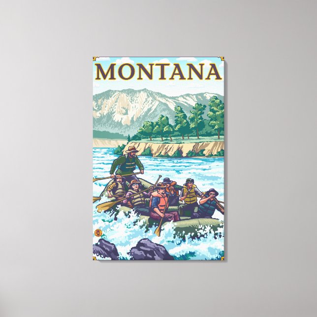 Toile Rafting en eau blanche - Montana (Recto)
