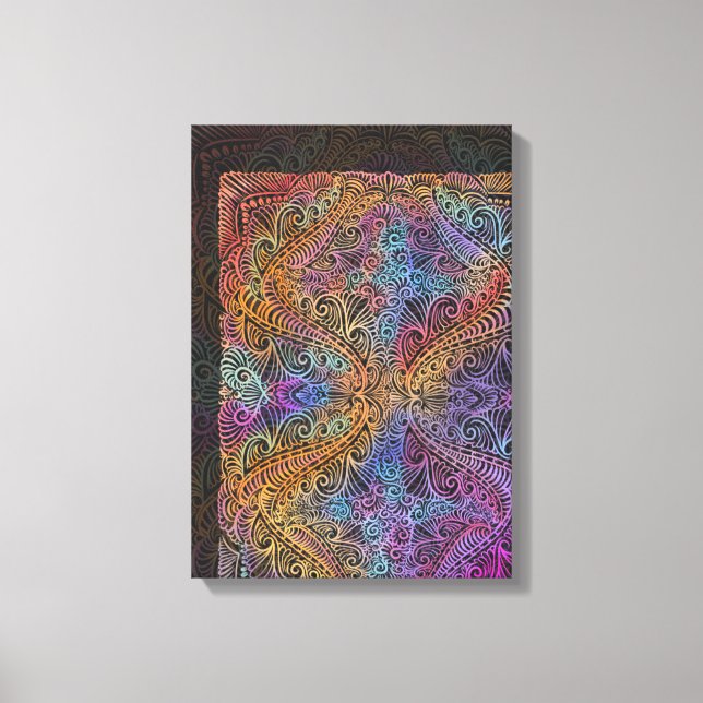 Toile Rainbow Kaleidoscope Mandala (Recto)