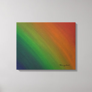 Toile Rainbow Ombre Drapeau Gay pride coloré Abstrait