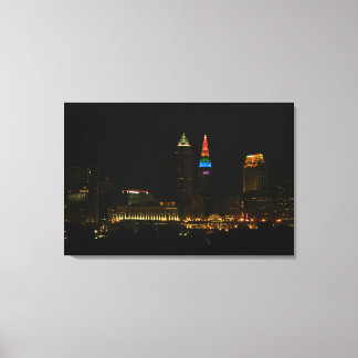 Toile Rainbow Tower, Cleveland Ohio Canvas Print