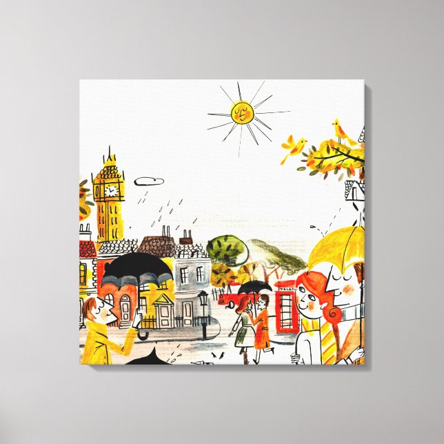 Toile Rainy Day à Londres (Recto)