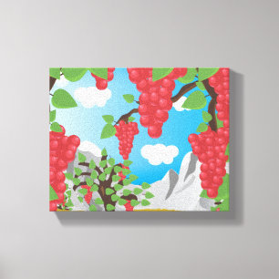 Toile Raisins de vigne