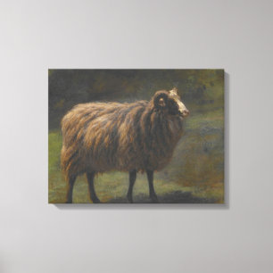 Toile Ram (Male Sheep) à la ferme (par Rosa Bonheur)