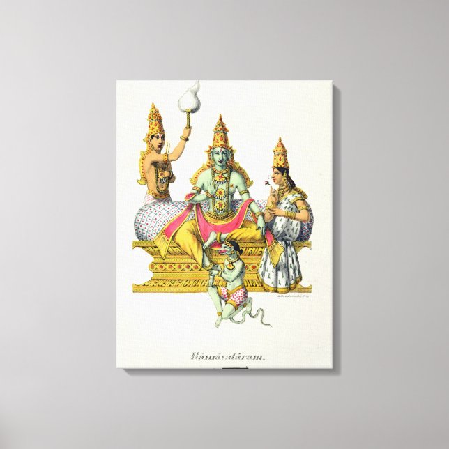 Toile Rama, gravée par du Bouisi (litho couleur) (Recto)