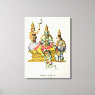 Toile Rama, gravée par du Bouisi (litho couleur)