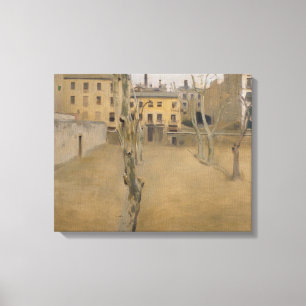 Toile Ramon Casas - Cour de la vieille prison de Barcelo
