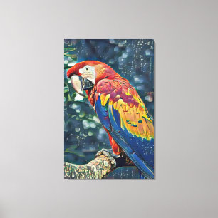 Toile Ranch Toucan Secourt - Peinture Macaw