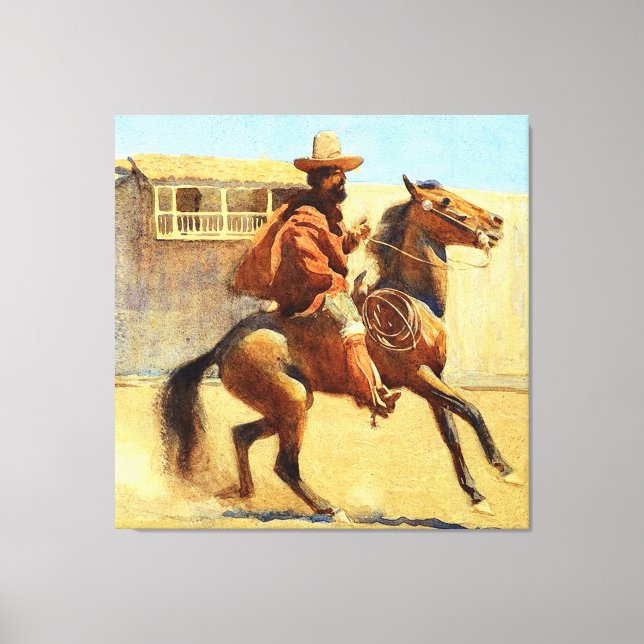 Toile Ranchero de la vieille Californie par Maynard Dixo (Recto)