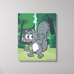 Toile Ranger Rick   Écureuil gris