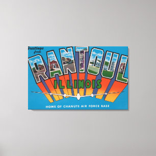 Toile Rantoul, Illinois - Scènes de grandes lettres