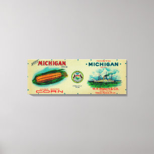Toile Rapide du nord de LabelGrand de maïs du Michigan,
