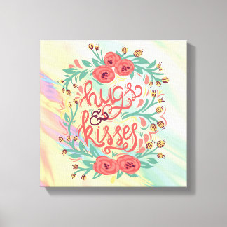 Toile rappel de citation rouge