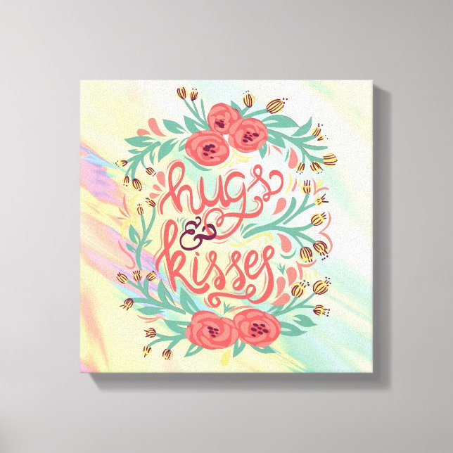 Toile rappel de citation rouge (Recto)