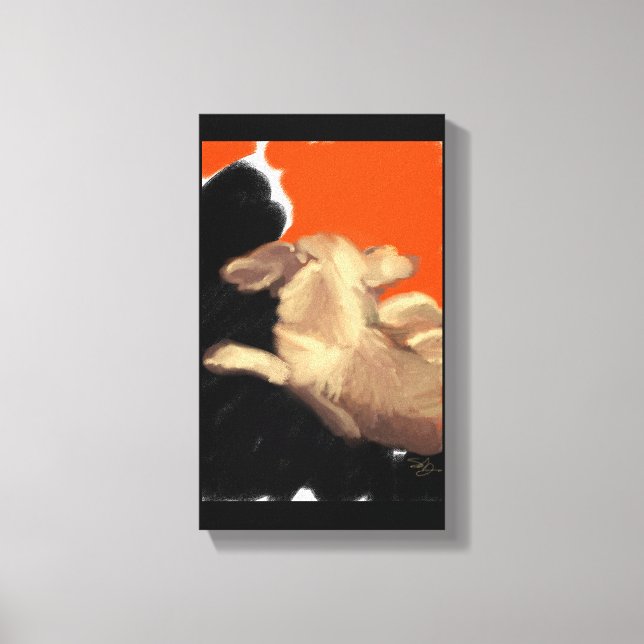 Toile Rappeler aux personnes âgées Chihuahua Penser au d (Recto)