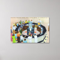 Rassemblement des foules aux fontaines au Hall of