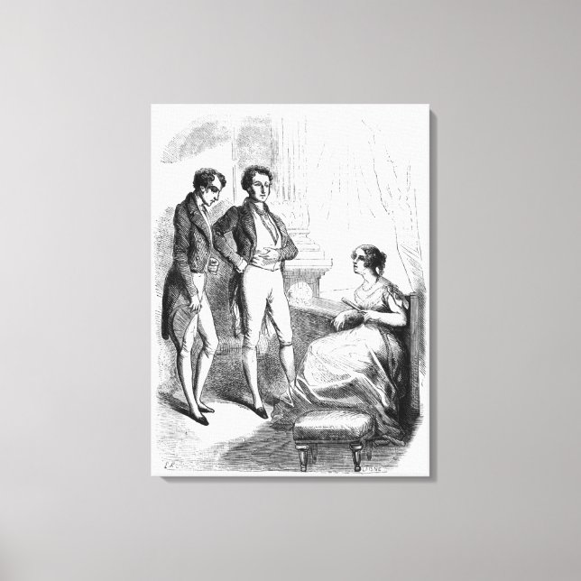 Toile Rastignac présenté à Madame de Nucingen (Recto)