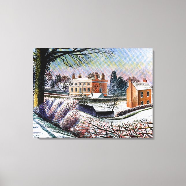 Toile Ravilier - Vicarage en hiver, (Recto)