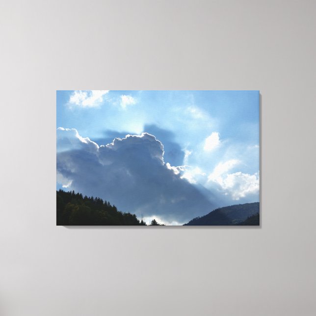 Toile rayons et nuages (Recto)