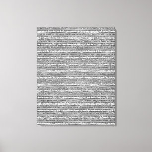 Toile Rayures de brillance argentée