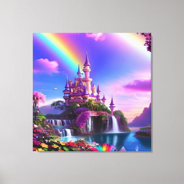 Toile Realistic Magical Landscape Canvas Print (Recto)