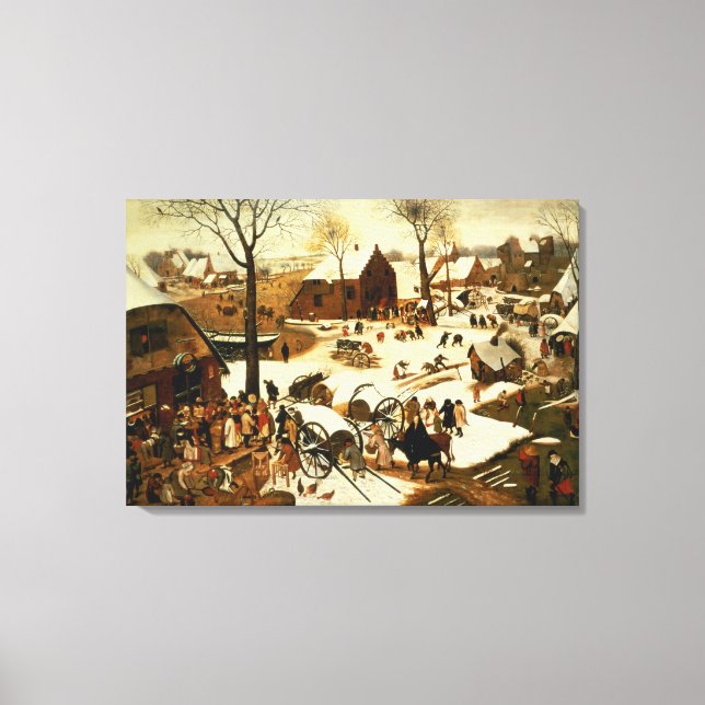 Toile Recensement à Bethléem, vers 1566 (Recto)