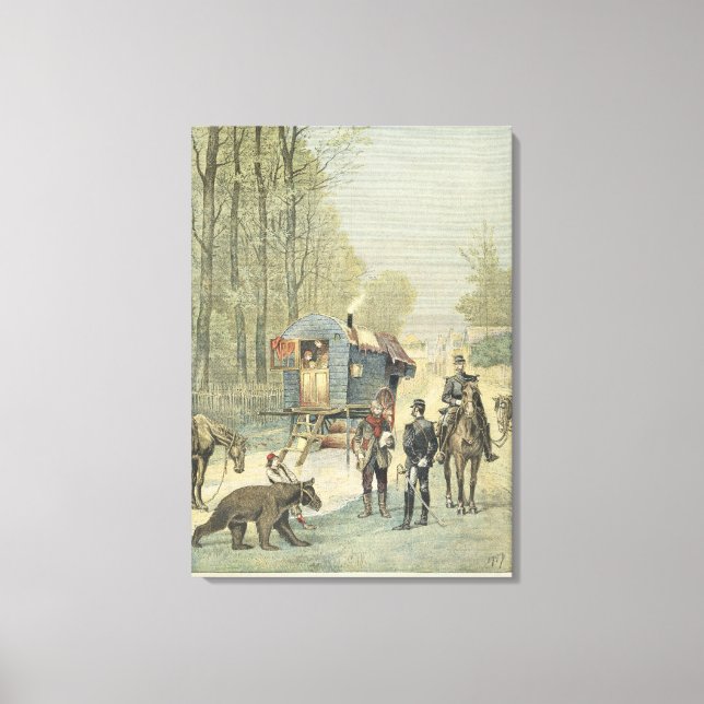 Toile Recensement des voyageurs en France (Recto)