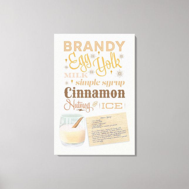 Toile Recette Eggnog de maman (Recto)