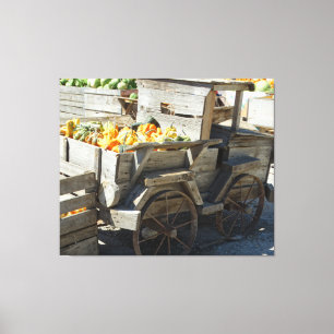 Toile Récolte d'automne au Citrouille Patch sur un