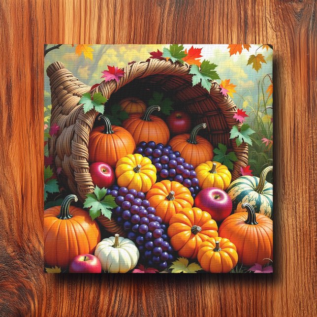 Toile Récolte d'automne et cornucopia de bénédictions  (Créateur téléchargé)