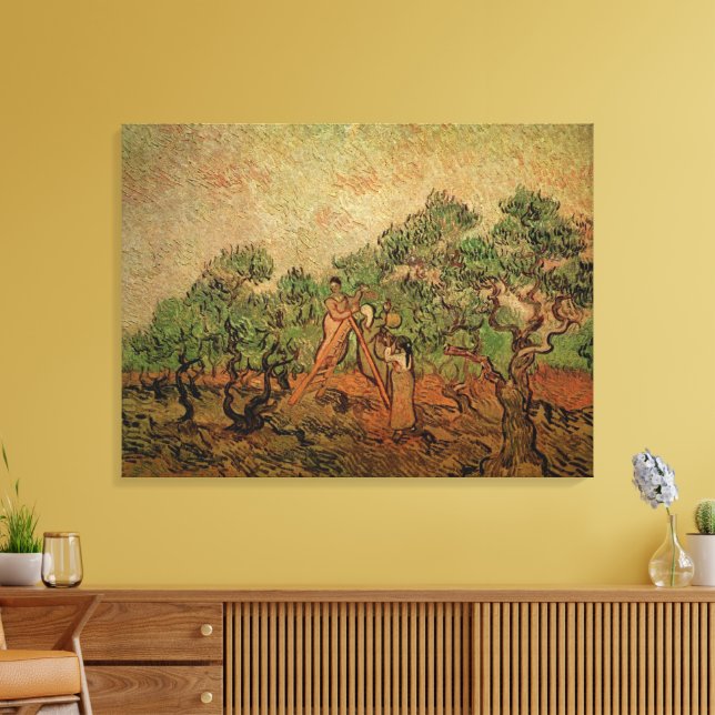 Toile Récolte d'olives par Vincent van Gogh (Insitu(Salon))