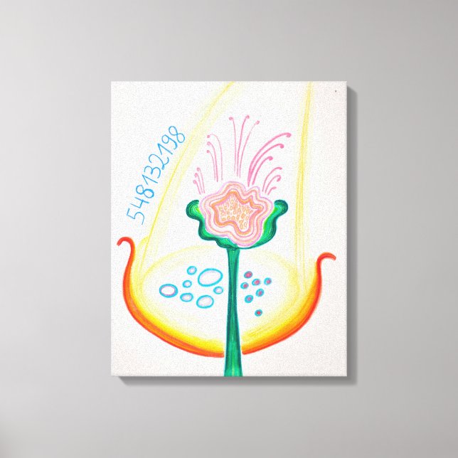 Toile Reconnaître les fleurs de votre vie (Recto)