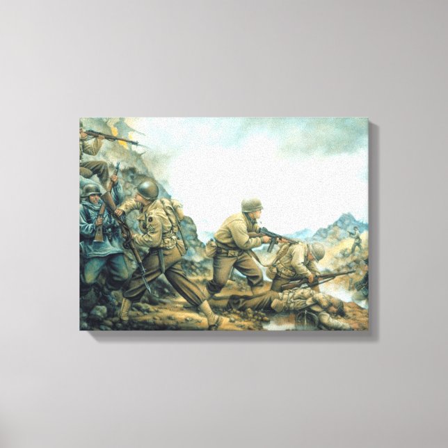 Toile Red Bull In the Winter Line By Donna (Recto)