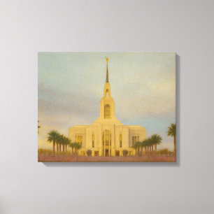 Toile Red Cliffs Utah Temple Painting™ LDS Art Canvas
